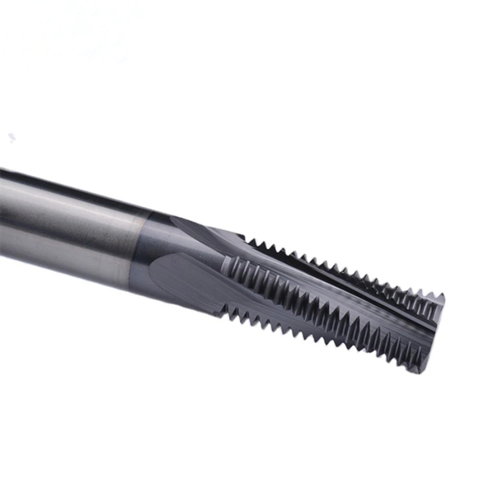 1/4-18 NPT Solid Carbide Thread Mill - TiAlN Coated - Full