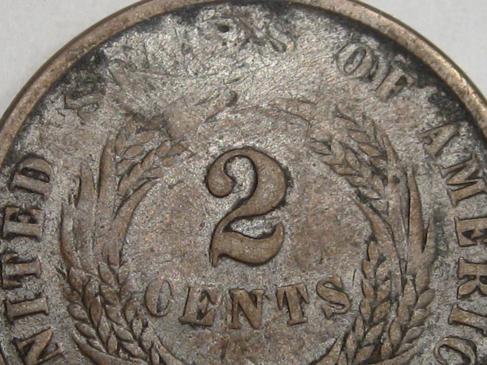 1864 2¢ Two Cent Piece. #8