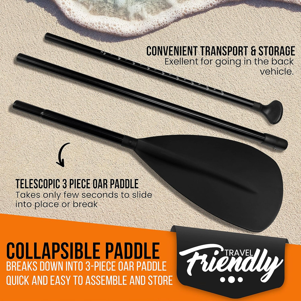 Stand up Paddle-Board Adjustable Paddle - Adjustable Water Paddle Oar for SLSUPB