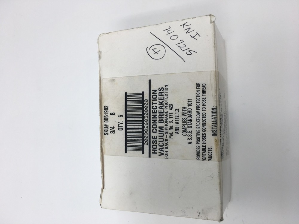 Hose Connection Vacuum Breakers