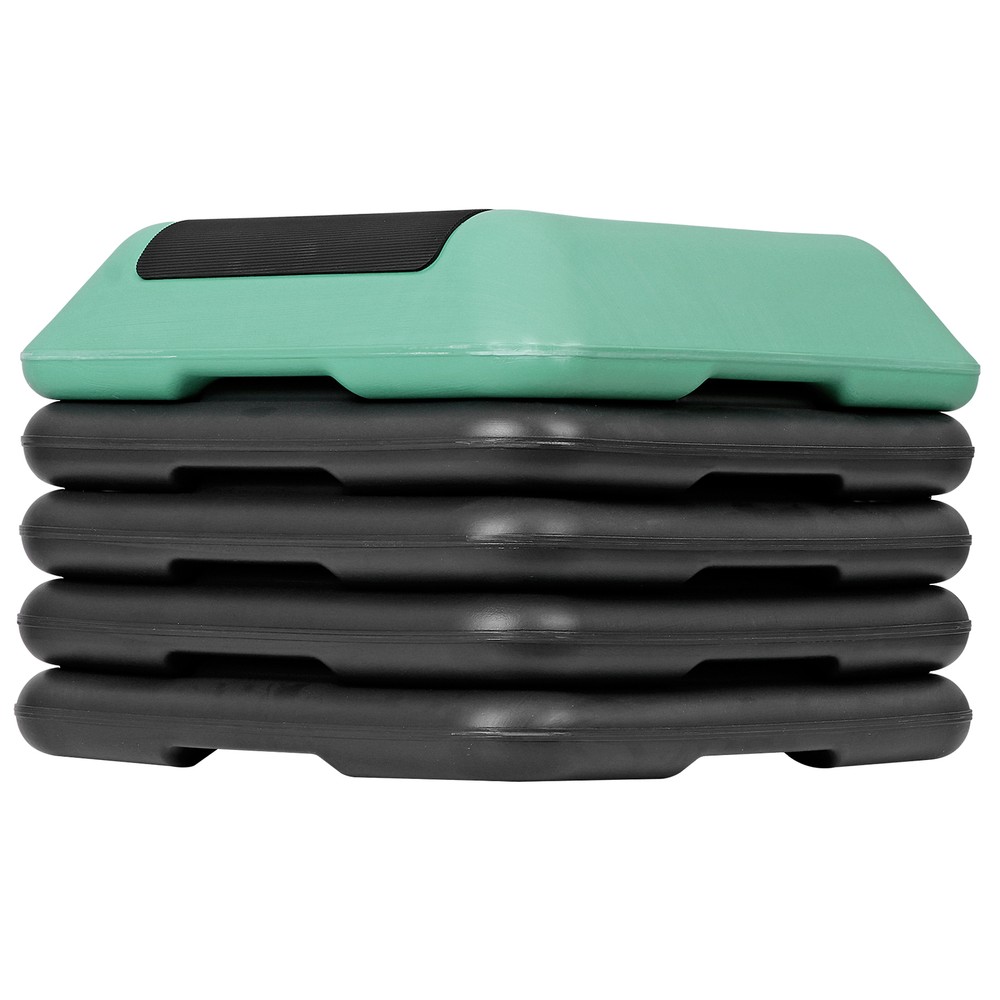 16'' Aerobics Step Exercise Platform w/ 4 Risers Max Weight Capacity 275lbs