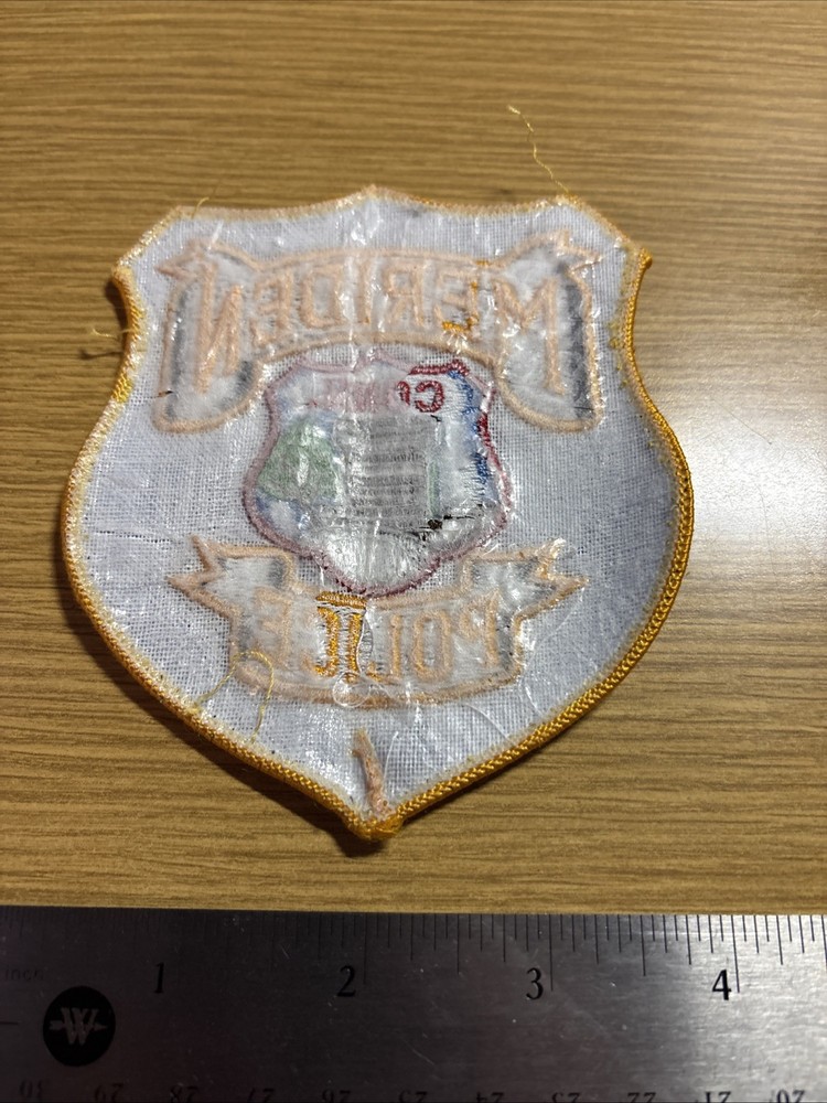 Meriden Connecticut Police Patch Used