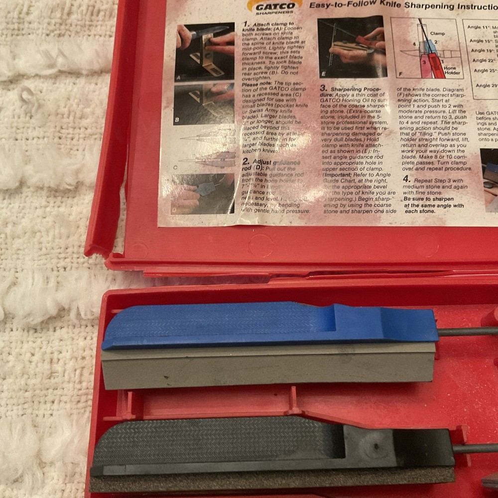 Gatco Edgemate Professional Knife Sharpening System, Red