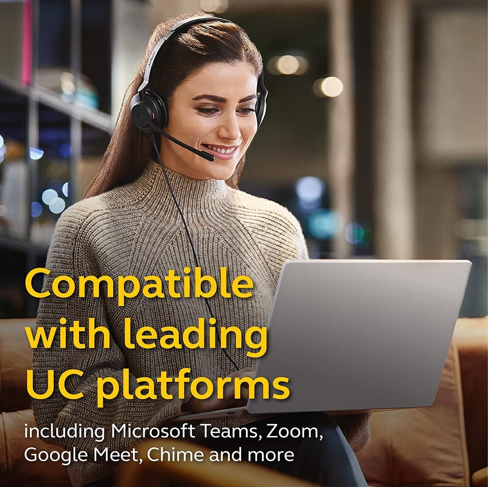 Jabra Evolve2 30 UC Wired Headset, USB-C, Mono - Black