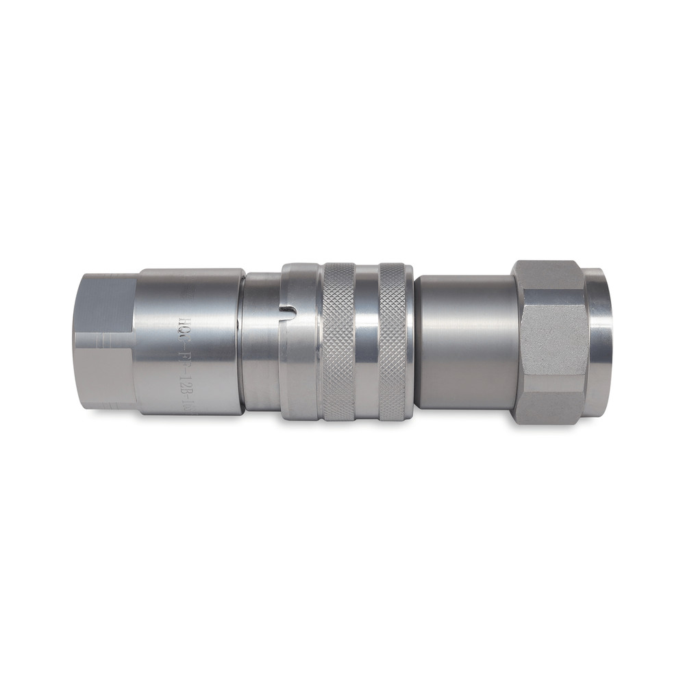 3/4″ Flat Face Hydraulic Quick Couplers Set - 1″ SAE Thread