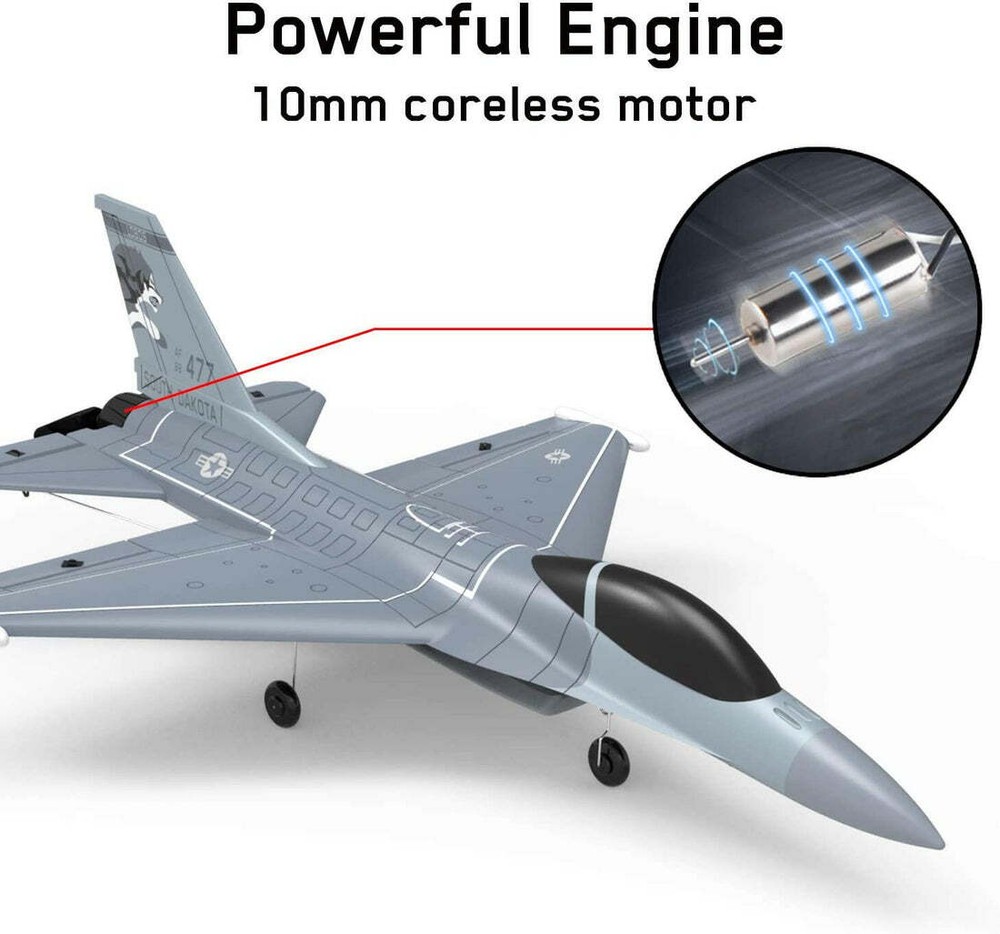 RC Trainer Airplane F-16 Fighting Falcon with Xpilot Stabilization System 4CH US