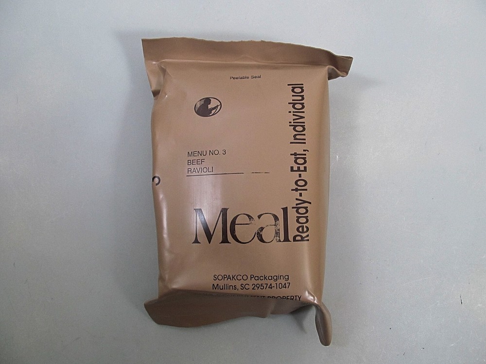 MRE Meal Ready To Eat Beef Ravioli Menu 3