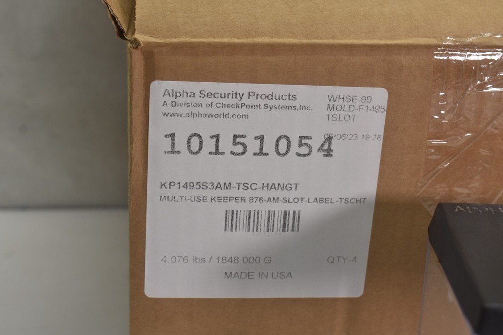 Alpha S3 876 Keeper KP1495S3AM Multi-Use Security Locking Box w Hang Tag 4 Pack