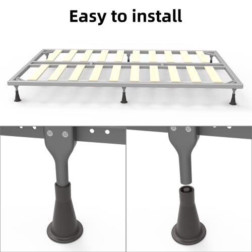 6 Pack Plastic Bed Frame Feet That Replace Wheels on Bed Frame for Stationary