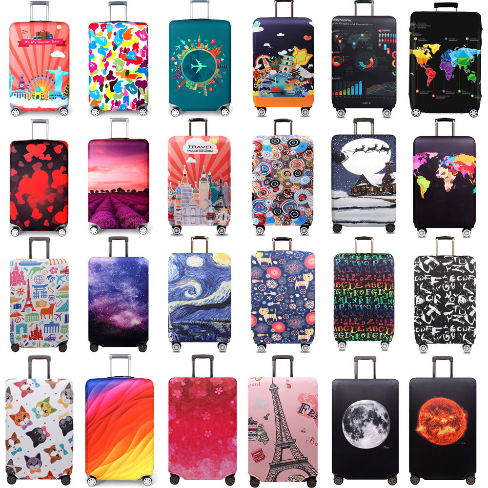 18" - 32" Protective Luggage Suitcase Dust Cover Protector Elastic Anti Scratch