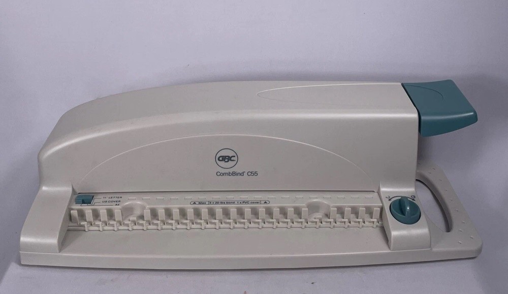 GBC CombBind C55 Manual Punch & Binding Machine w/ Box Office Document System