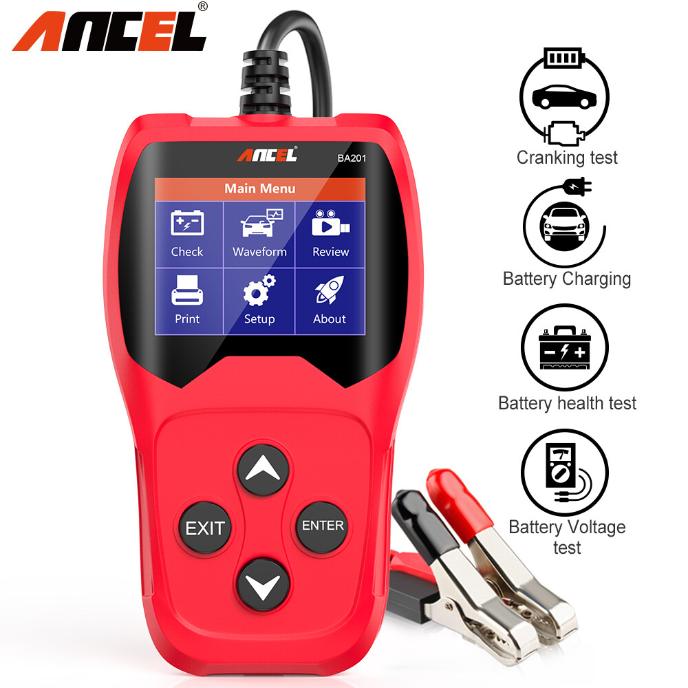 12V Car Battery Tester Charging Voltage Load Circuit Analyzer 100-2000CCA 220AH