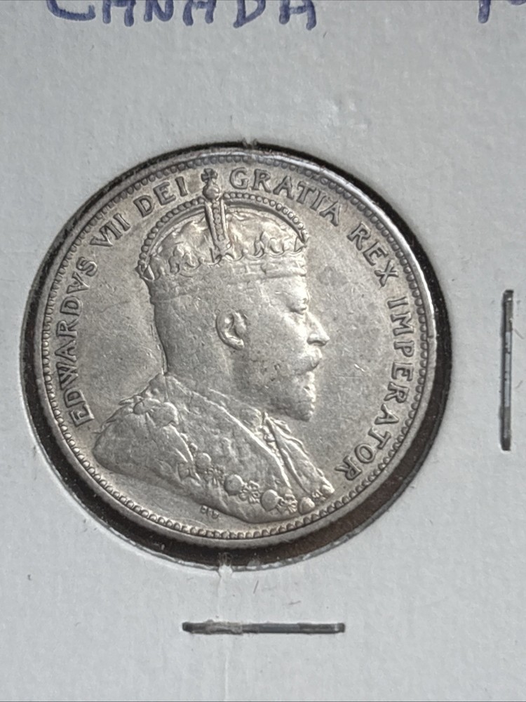 C38 Canada 1910 25 Cent VF