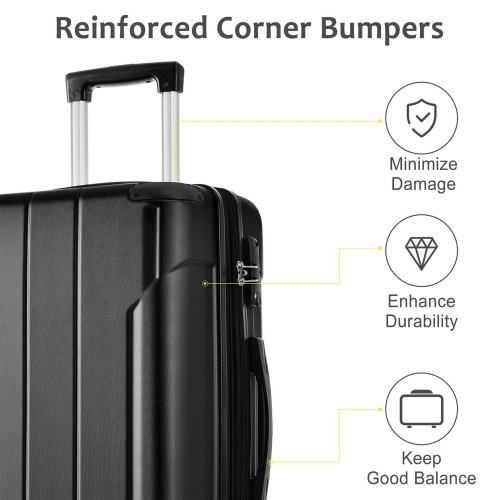 suitcase Hard-shell luggage, dual-wheel ABS suitcase