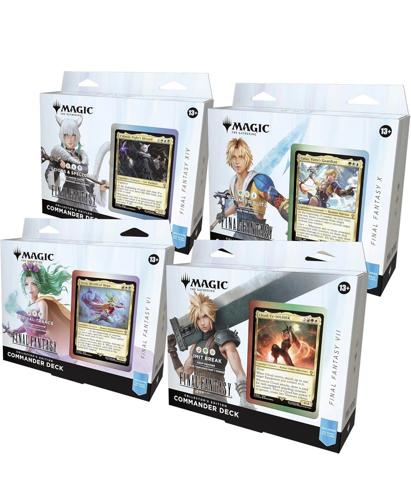 MAGIC THE GATHERING Final Fantasy Collector’s Ed. Commander Deck Bundle In Hand