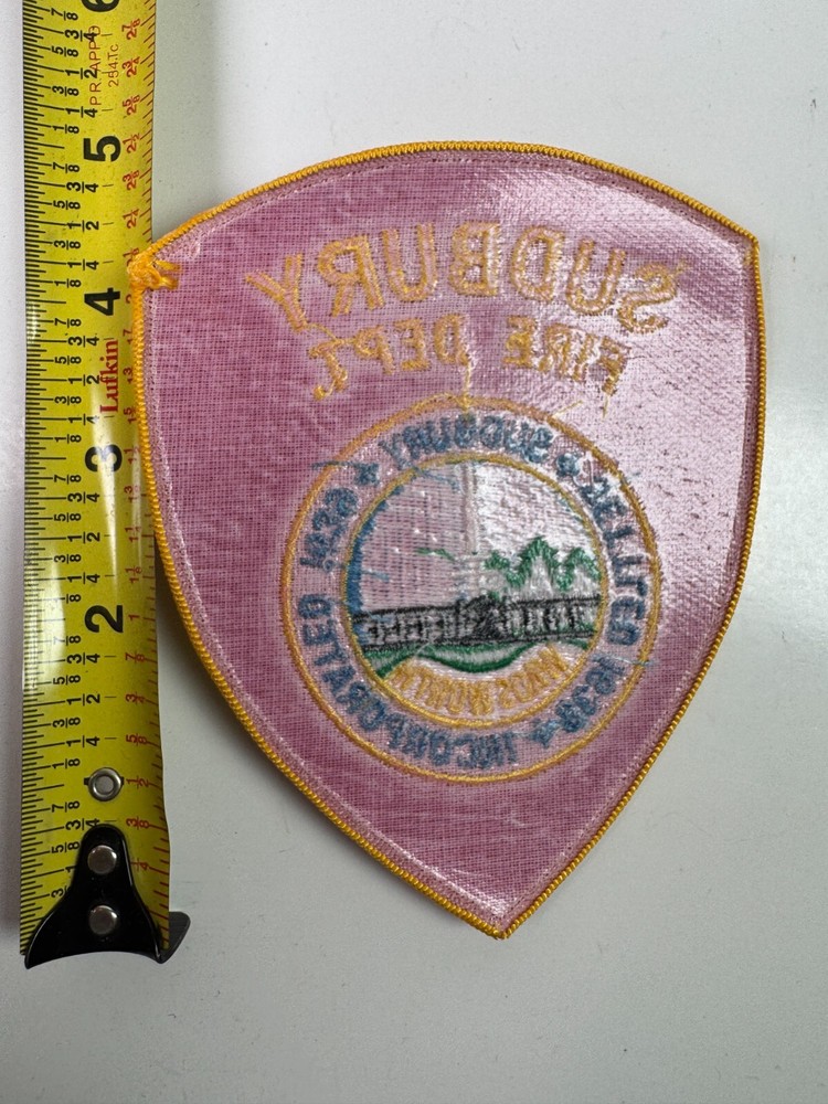 Sudbury Fire Massachusetts MA Patch C5