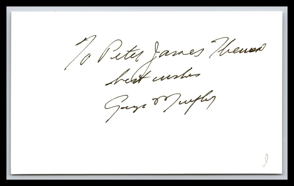 George Murphy - Actor  - 3x5 Card - Signed / Autograph (e)