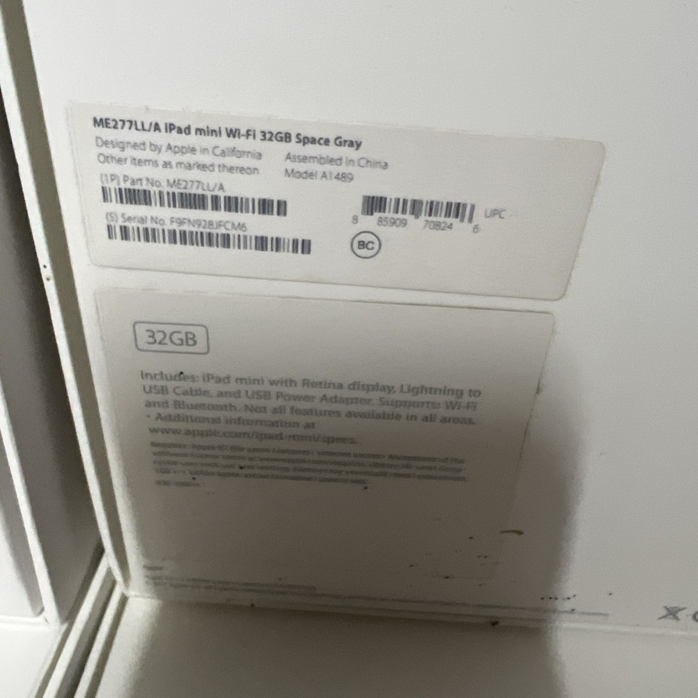 Lot Of 6 Apple iPad Empty Boxes