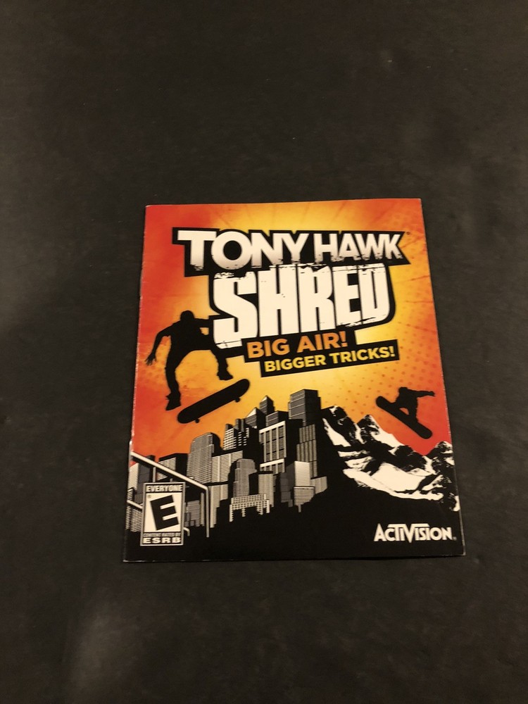 tony hawk shred ps3 Manual Only
