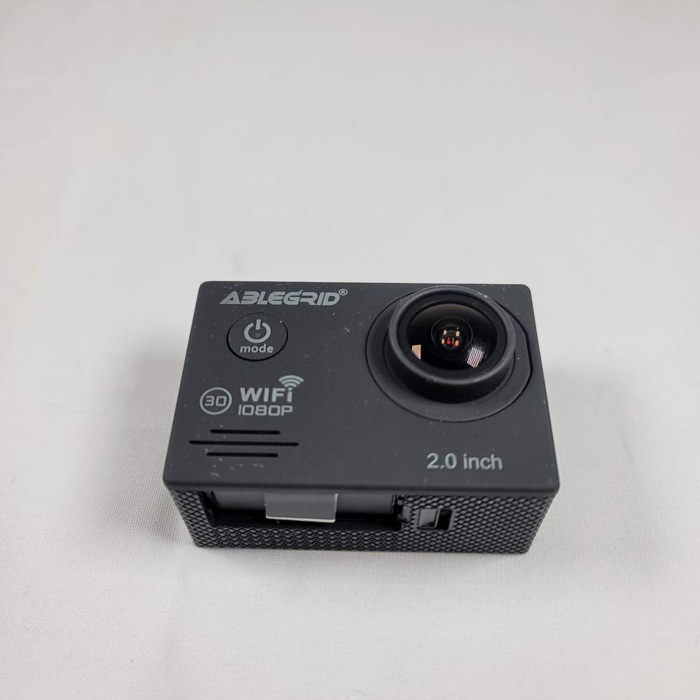 Ablegrid Mini Action Cam Wifi 1080P 2.0inch Display -Missing Battery Door...