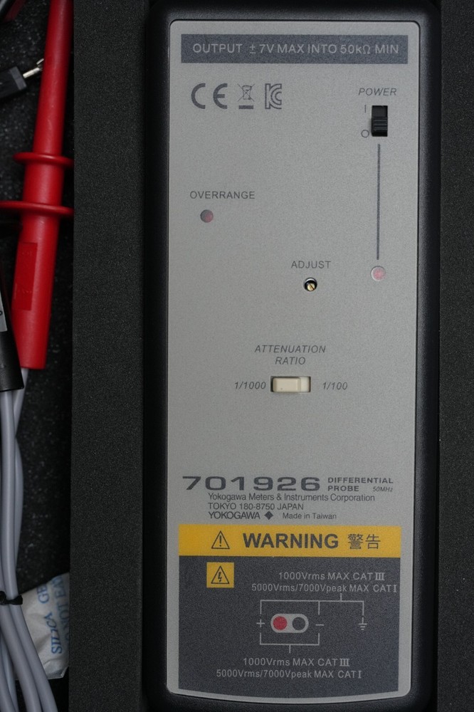 Yokogawa 701926 High Voltage Differential Probe NEW