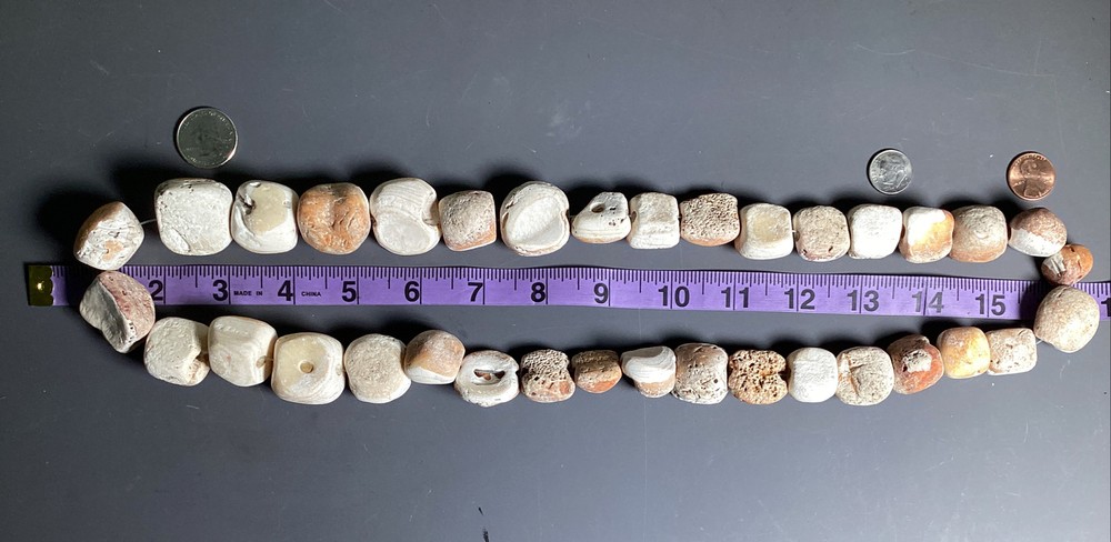 precolumbian Shell bead necklace ex. david harner collected 50s-60s