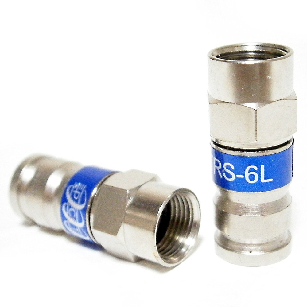 RG6 Coax Compression Connectors Universal Cable Fitting Ends CATV SATV F Type HD