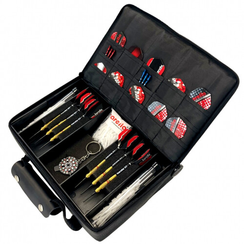 Dart Case - Master Pak Multi - Red - Black - 28 X 18 Cm
