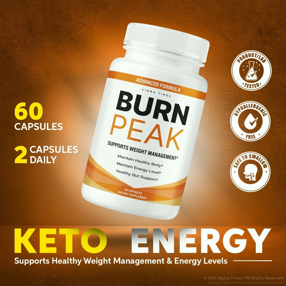 (5 Pack) Burn Peak for Advanced Weight Loss, BurnPeak Fat-Burner Formula