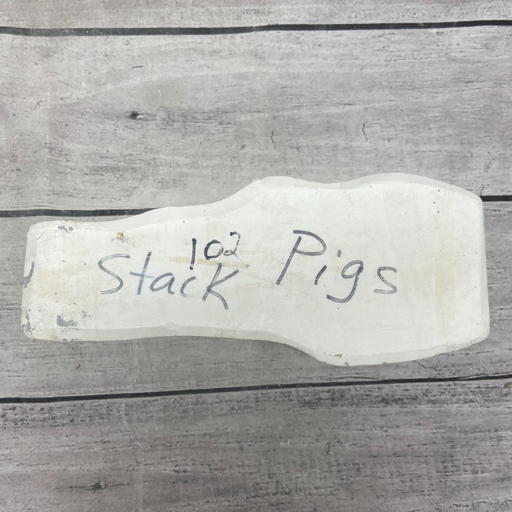 Vintage 1992 Nowell’s Inc Ceramic Casting Mold Stack Pigs #HM-1836