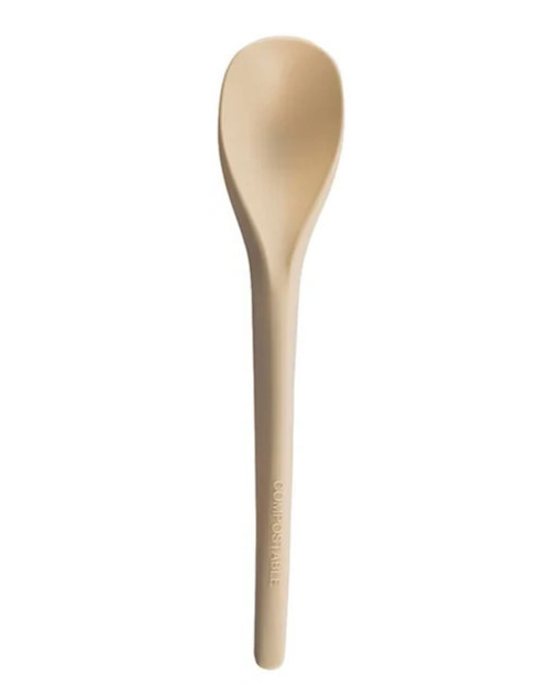 ~270 pcs Compostable Spoons Beige ~6" Disposable Eco Friendly Medium-Duty