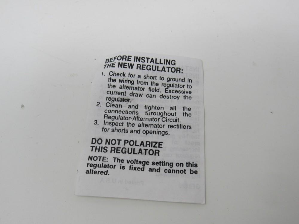 Carquest Replacement Voltage Regulator SL1038CQ Engine Controls