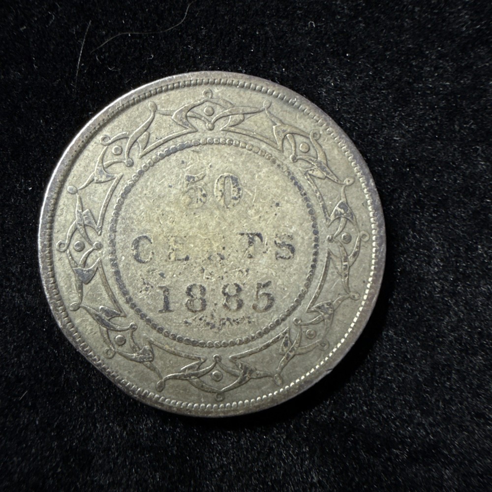 1885 Newfoundland Twenty Cent Silver Coin 20C A5