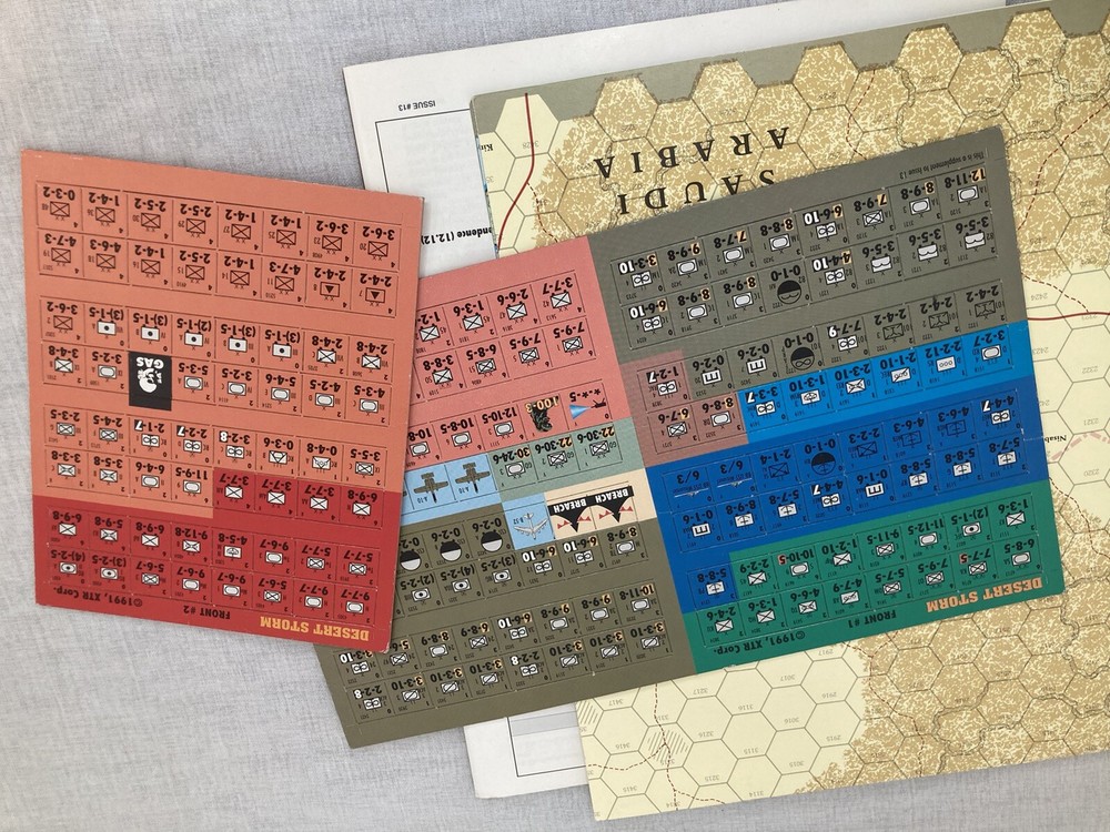 Command Mgz Game Supplement Issue 13 Desert Storm w/Map & Counters - Unpunched