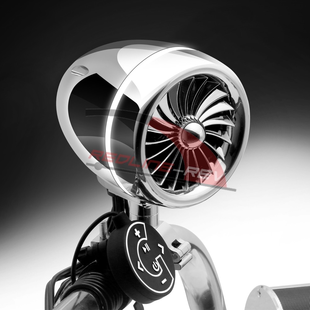 Refurb Waterproof Bluetooth Motorcycle Stereo LED Audio Speakers System Harley