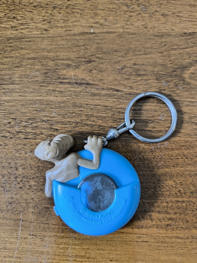 1984 AVON E.T. Phone Home Zipper Pull Coin Holder Keychain