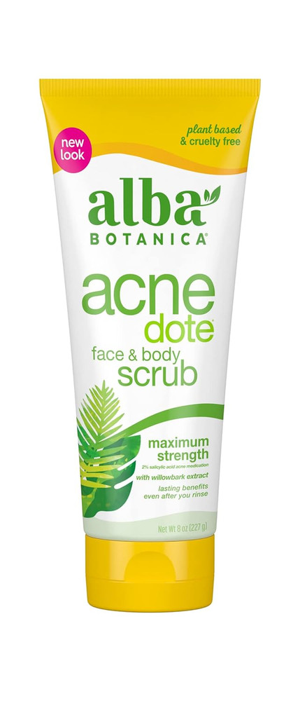 Natural Acnedote Face & Body Scrub, 8 Fl Oz