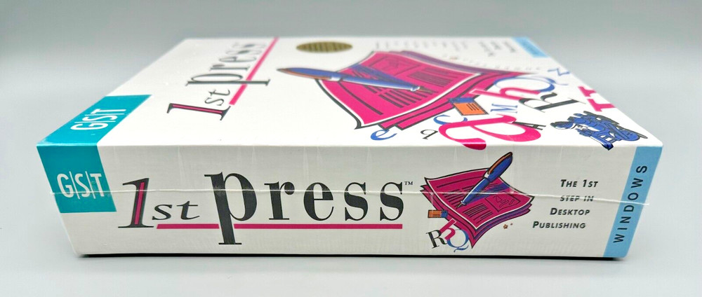 GST 1st Press Desktop Publishing Software 3.5" Diskette Windows NEW OLD STOCK!
