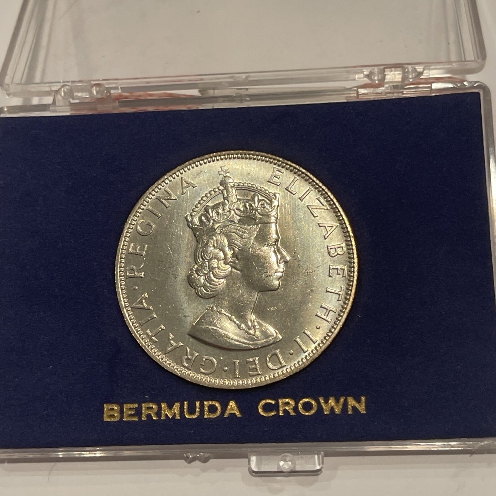 BERMUDA ONE SILVER CROWN 1964. IN ORIGINAL PRESENTATION CASE