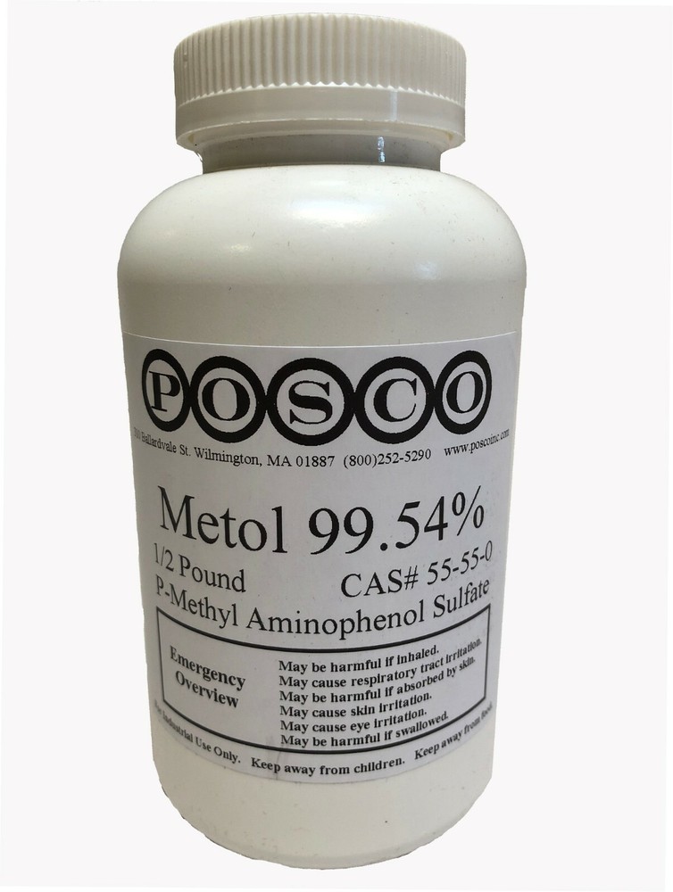 Metol (Elon) 99.54% - 1/2 pound (226+ Grams) Photographers Developing Agent