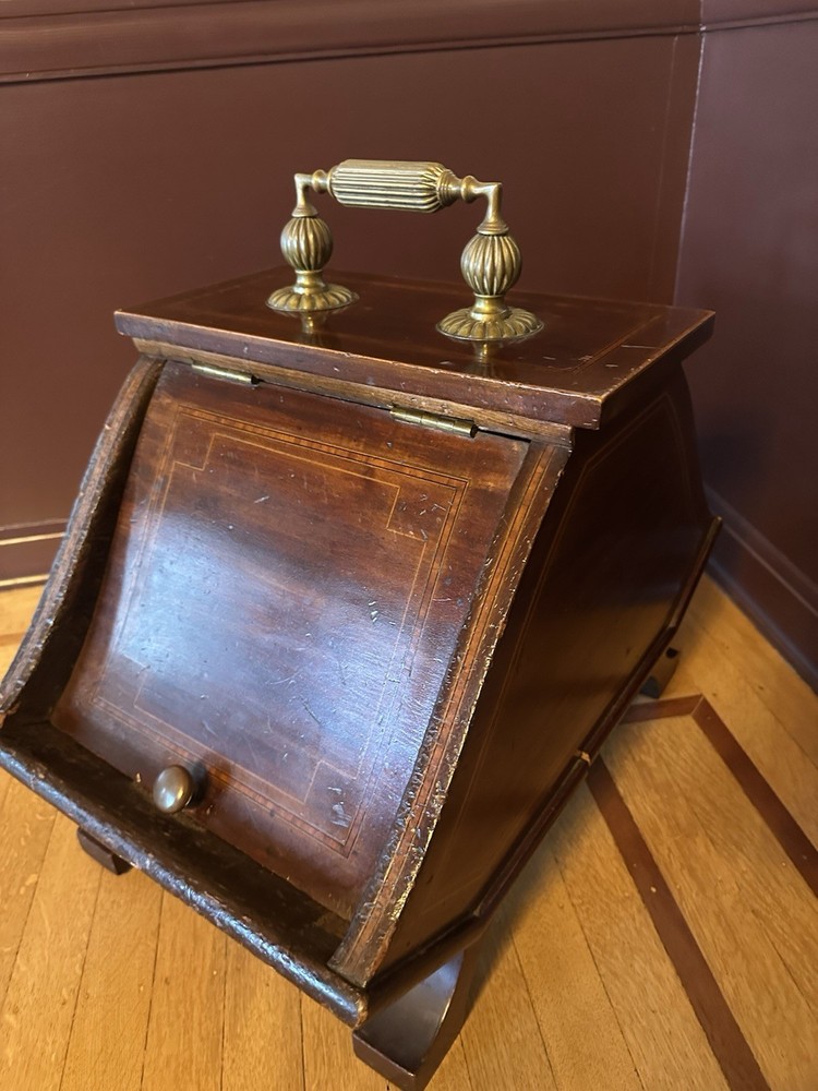 Antique Mahogany Coal Scuttle England
