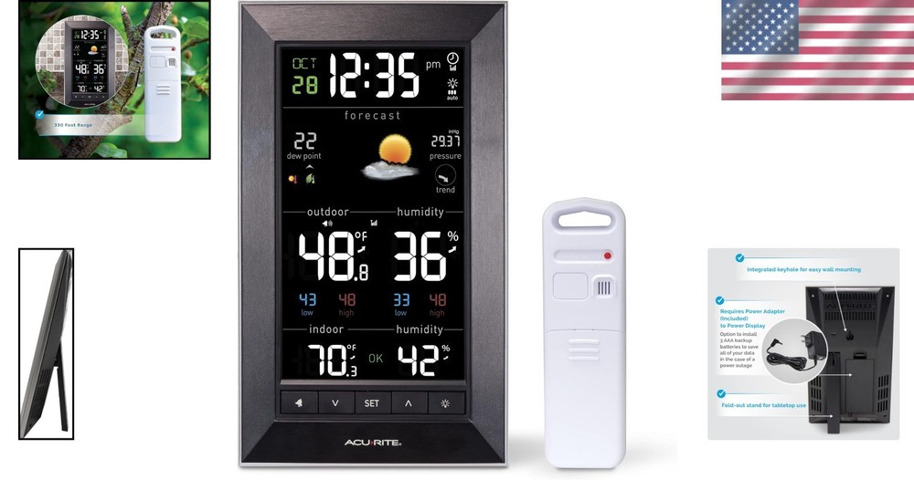 Digital Weather Forecaster with Temperature & Humidity=