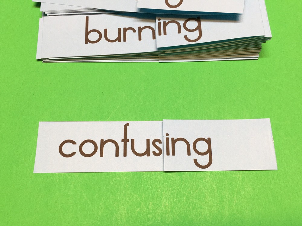 Word Ending “ ing ” Inflectional Ending Cards - Reading Activity Word Study