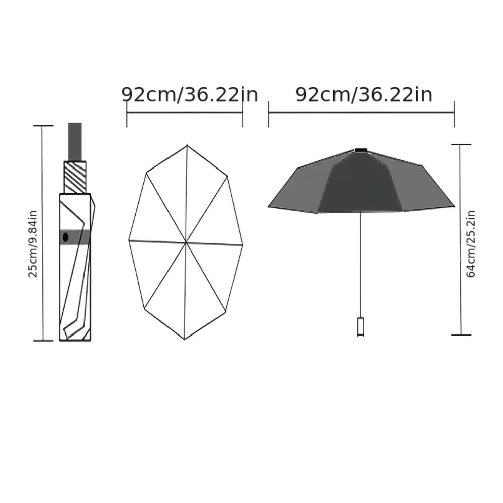 NEW Umbrella 36” Pink Compact Blossoms when Wet Parasol