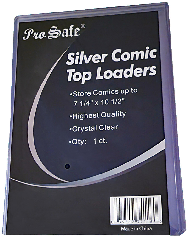 1 Pro Safe Silver Comic Book Toploader 7-1/4x10-1/2 Holder Regular Storage