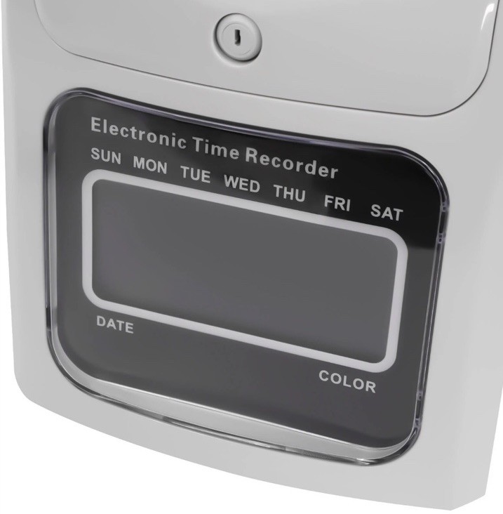 LCD Scanner Employee Attendance Machine Time Clock Staff Check In Out Machine