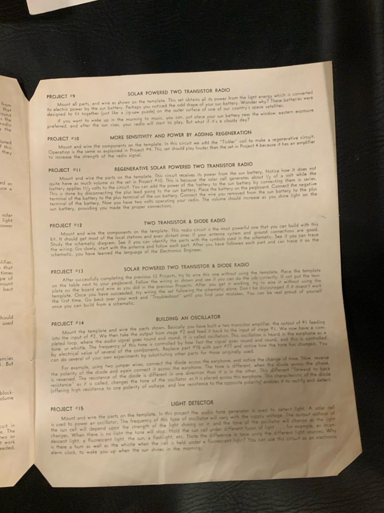 Vintage Superex Electronics Laboratory 35 Exciting Electronic Projects! RARE SEE