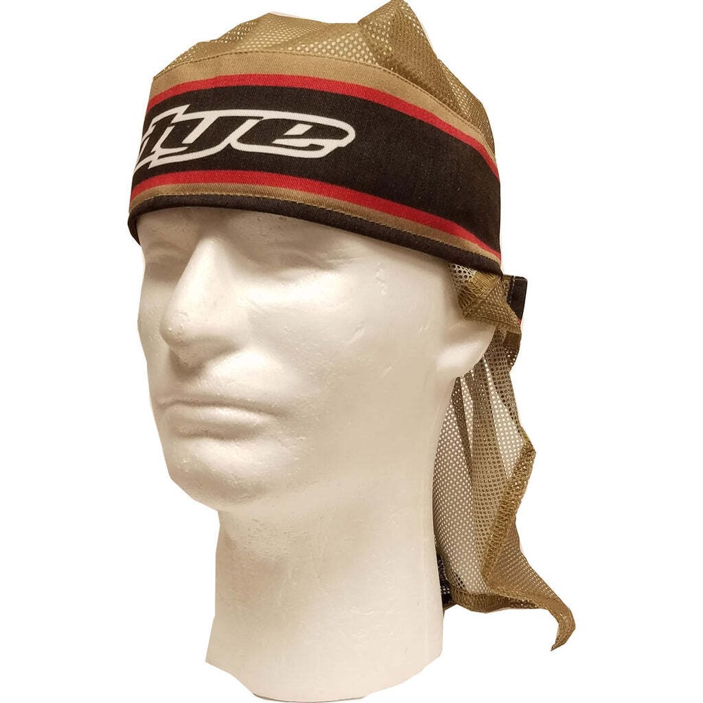 Dye Precision Head Wrap - Flow Tan / Red - Paintball