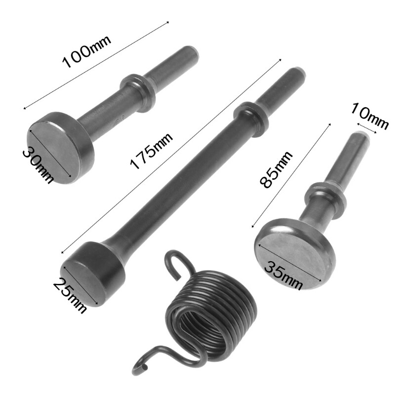 3PCS Smoothing Pneumatic BitS Long Bit Tool &1* Spring Tire Repair
