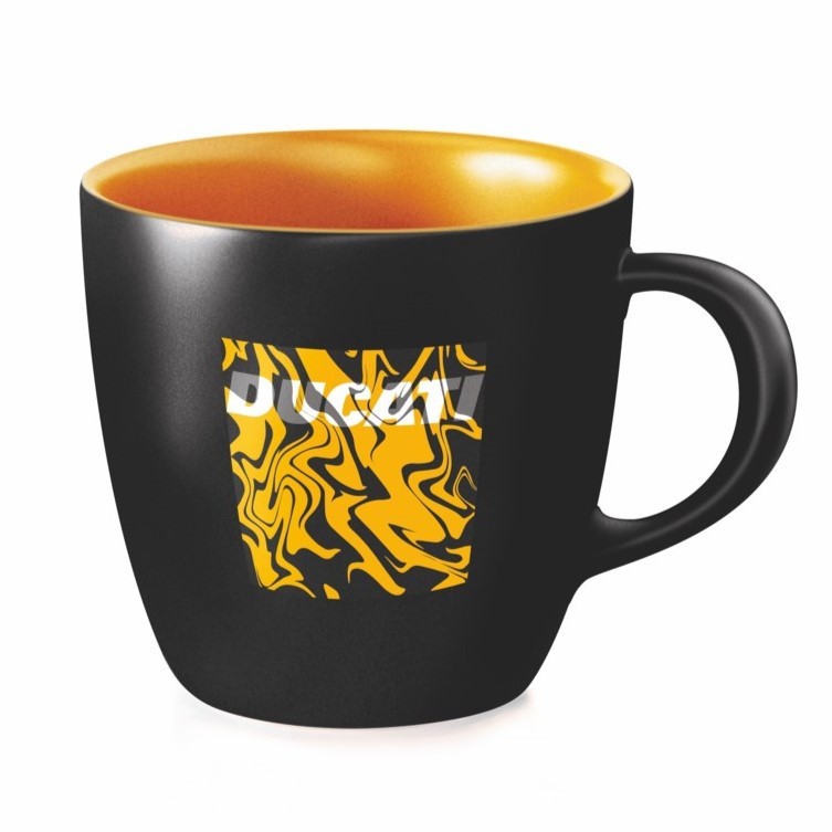 Original Ducati Art Black Ceramic Mug 987712200
